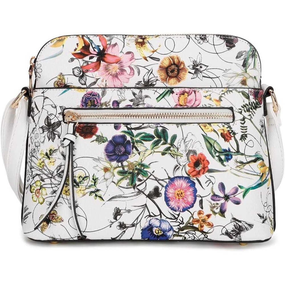 ⚡ Women's Multi Adjustable Shoulder Strap Zipper Pocket Beautiful Crossbody Bag